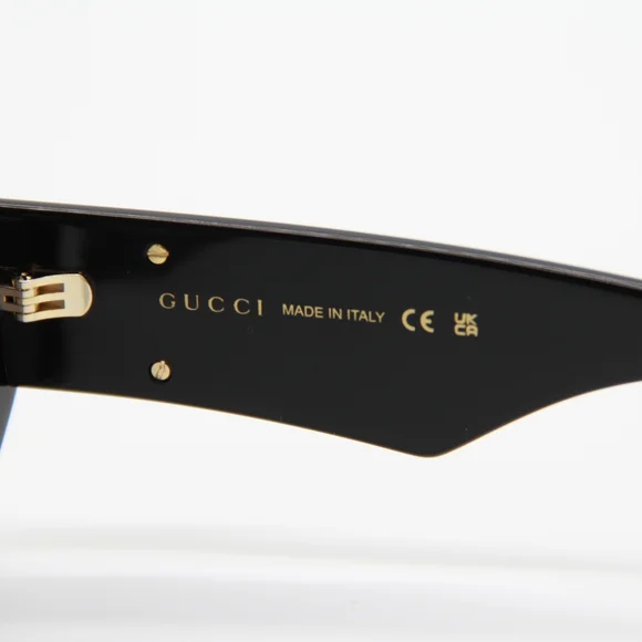 NEW GUCCI GG1421S 001 WOMEN BLACK SUNGLASSES GUCCI - Picture 13 of 15